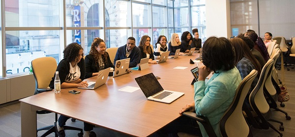 Multi-stakeholder A/V sales committee meeting